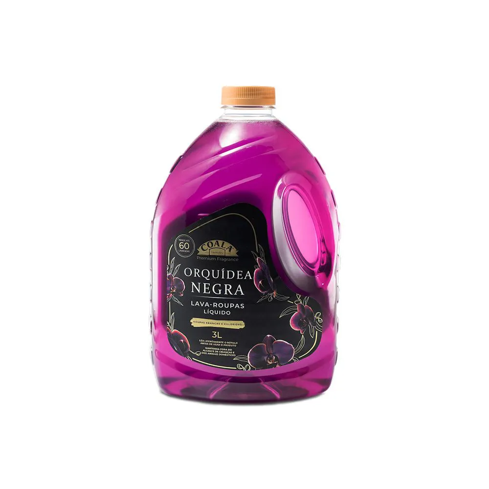 LAVA ROUPAS LIQUIDO ORQUIDEA NEGRA COALA LAUNDRY 4X3LT