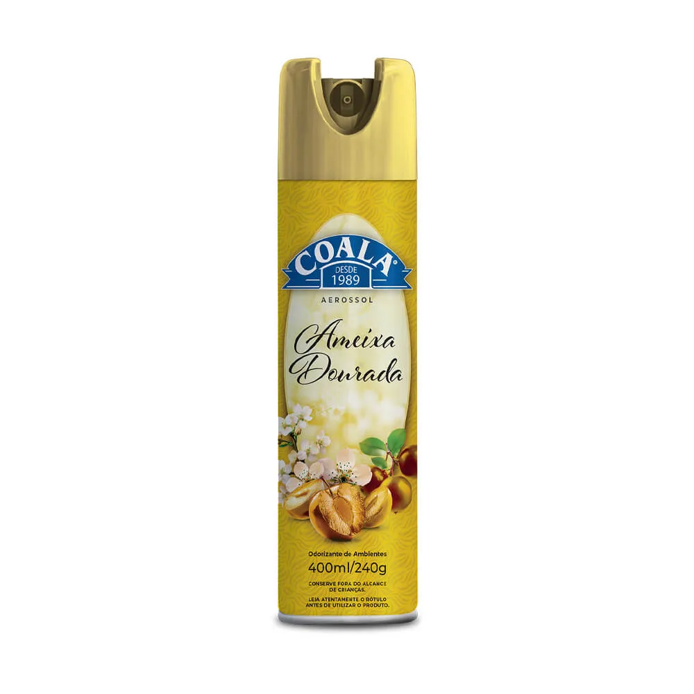 ODORIZANTE DE AMBIENTE AEROSSOL COALA 400ML/240GR - AMEIXA DOURADA