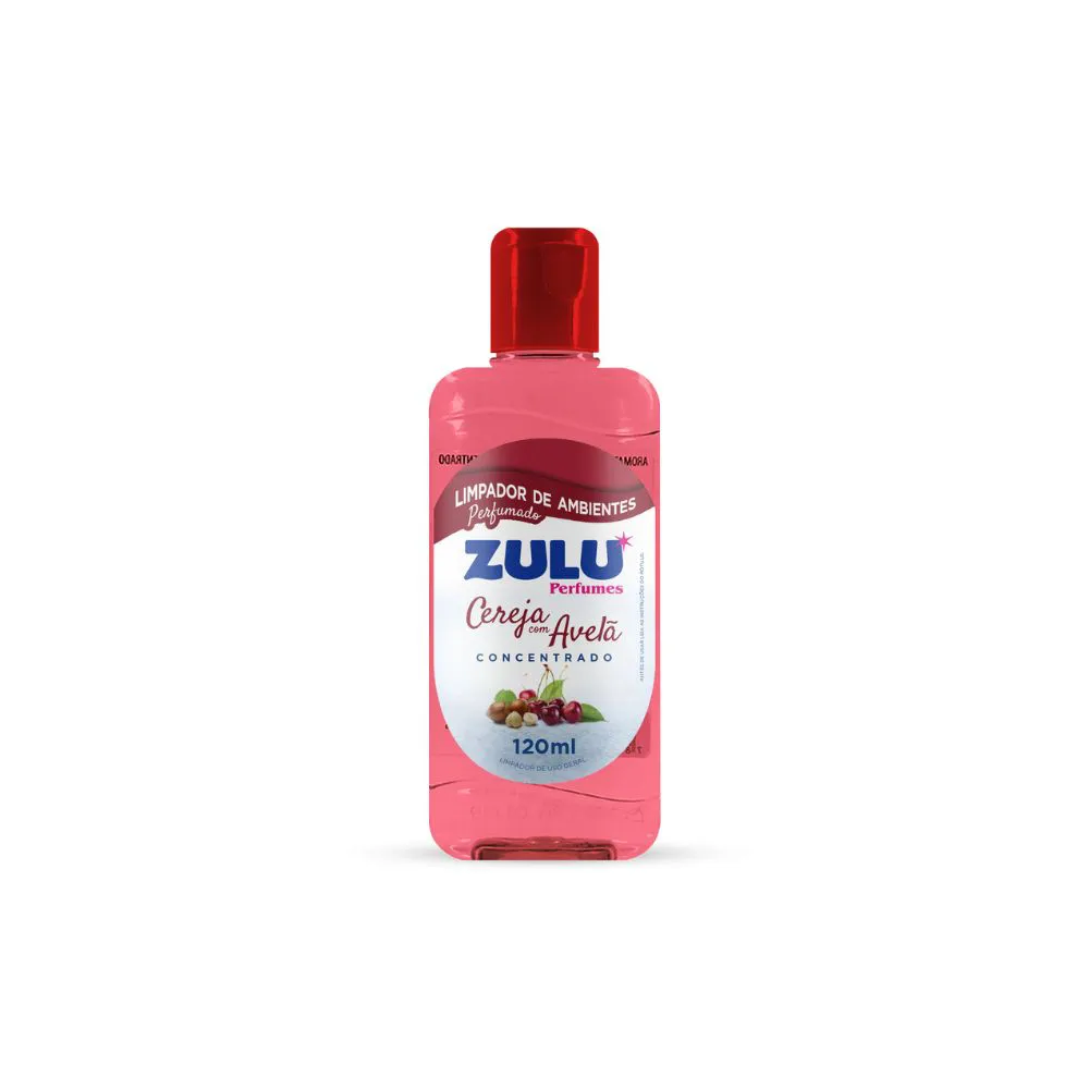 ZULU PERFUMES LIMPADOR CONCENTRADO CEREJA COM AVELA 120ML